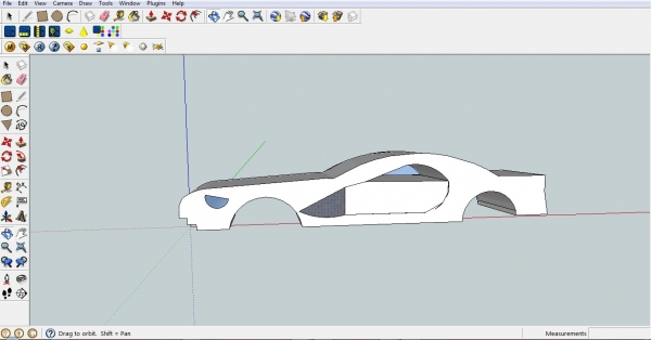 Creation of futuristic car: Step 1